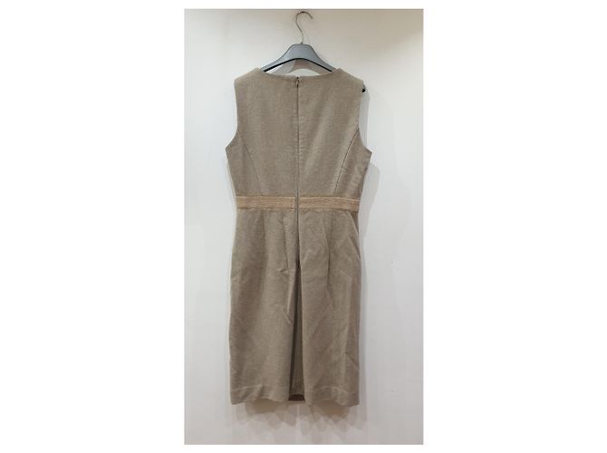 Max Mara Studio ärmelloses Midikleid beige - Ansicht 4