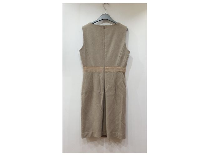 Max Mara Studio ärmelloses Midikleid beige - Ansicht 5