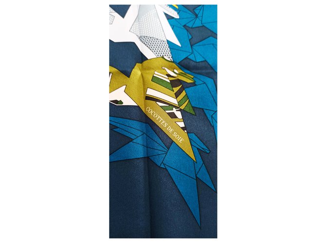 Hermès Seidenpfannen Blau - Ansicht 2