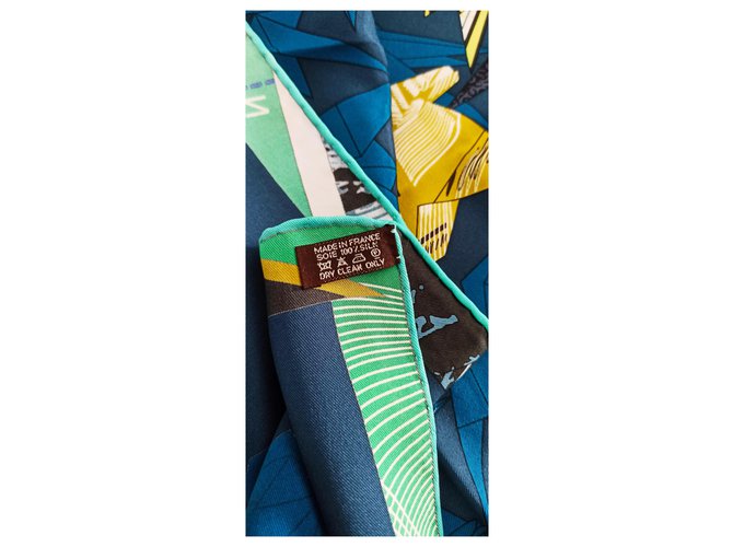 Hermès Seidenpfannen Blau - Ansicht 6