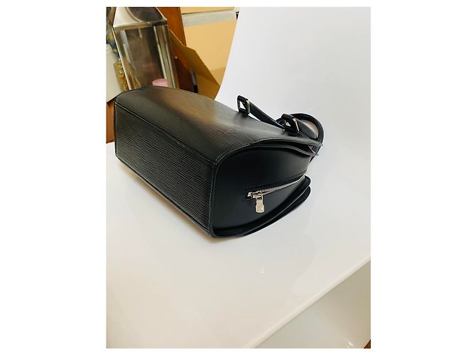 Borsa Louis Vuitton in pelle nera e metallo argento Nero - vista 10