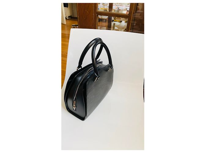 Borsa Louis Vuitton in pelle nera e metallo argento Nero - vista 2