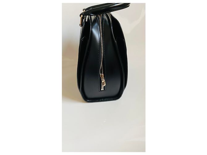 Borsa Louis Vuitton in pelle nera e metallo argento Nero - vista 4