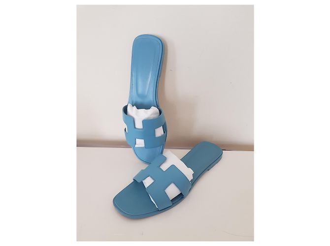 Hermès ORAN EPSOM BLU Dorset Blu chiaro - vista 2