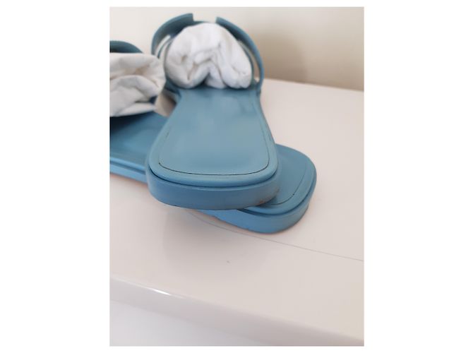 Hermès ORAN EPSOM BLU Dorset Blu chiaro - vista 4