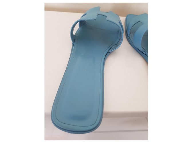 Hermès ORAN EPSOM BLU Dorset Blu chiaro - vista 6