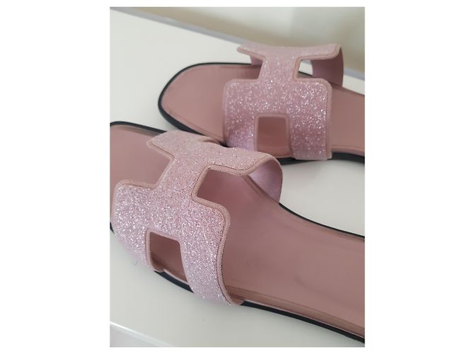 Hermès ORAN nabuk cristallo Swarovski Rosa - vista 7