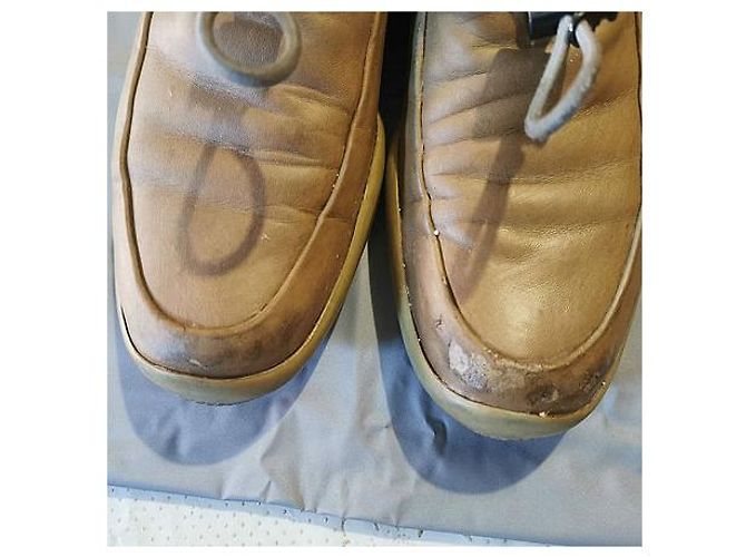 Mocassini Prada in pelle beige - vista 5