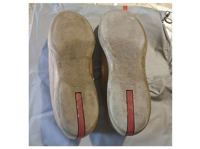 Mocassini Prada in pelle beige - vista 6