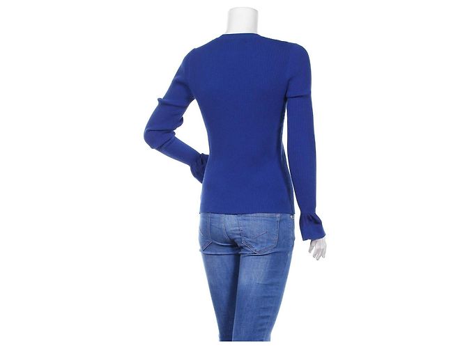 Diane Von Furstenberg Strickbluse blau - Ansicht 2