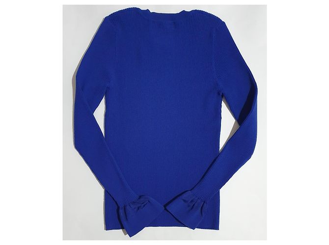 Diane Von Furstenberg Strickbluse blau - Ansicht 6