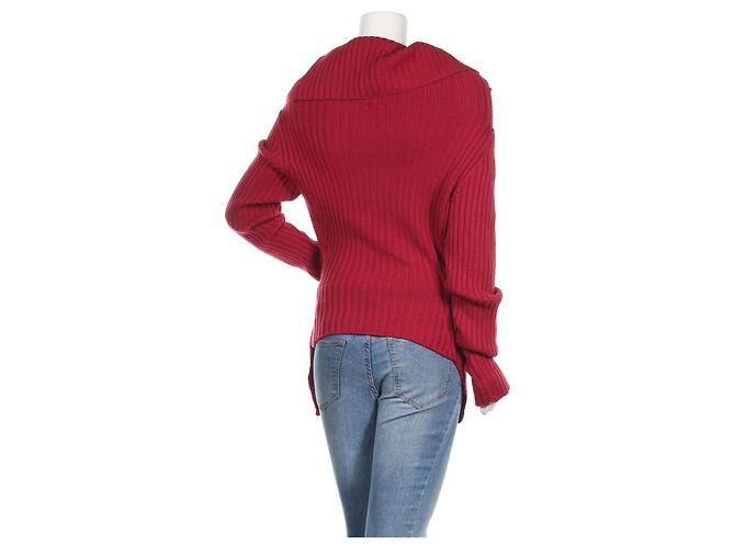 Autre Marque Cinzia Rocca Strickjacke aus Merinowolle Rosa Pink - Ansicht 2