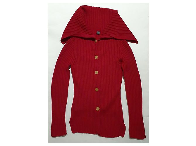 Autre Marque Cinzia Rocca Strickjacke aus Merinowolle Rosa Pink - Ansicht 3