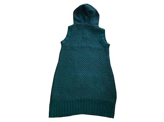 Jersey Burberry Verde de Algodón con Capucha de Pelo - vista 2