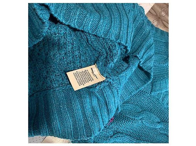 Jersey Burberry Verde de Algodón con Capucha de Pelo - vista 5