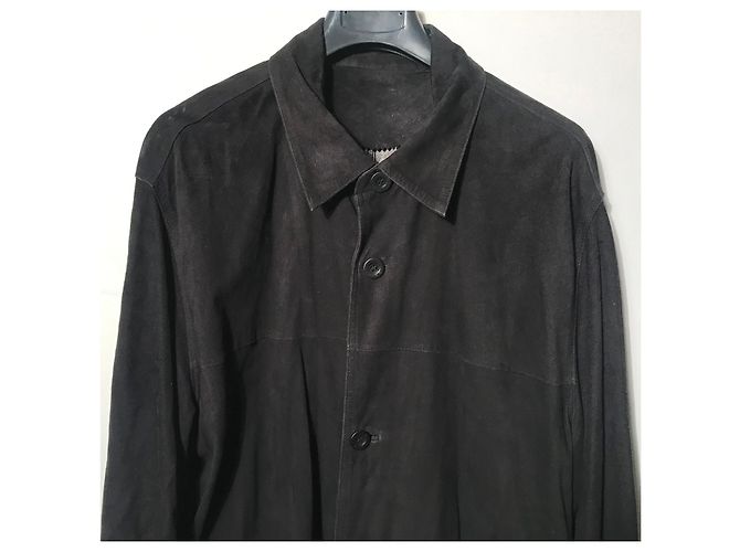 Autre Marque Giacca camicia Pioneer in camoscio blu notte Blu scuro - vista 9