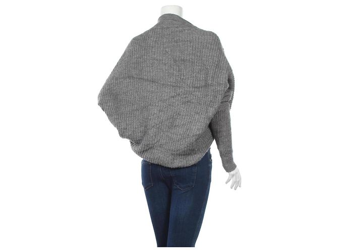 Club Monaco Strickjacke grau Wolle und Alpaka - Ansicht 3