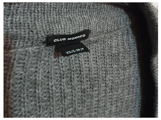 Club Monaco Strickjacke grau Wolle und Alpaka - Ansicht 4