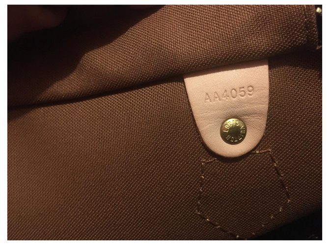 Borsa a mano Louis Vuitton Speedy 35 Marrone Scuro - vista 8
