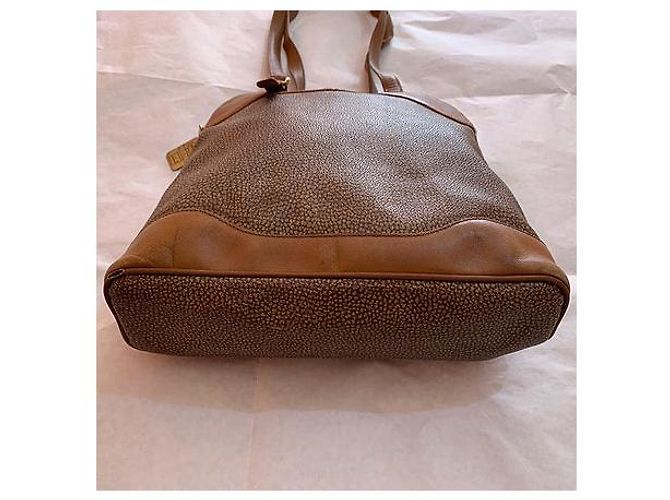Autre Marque Borsa a tracolla in pelle marrone - vista 3