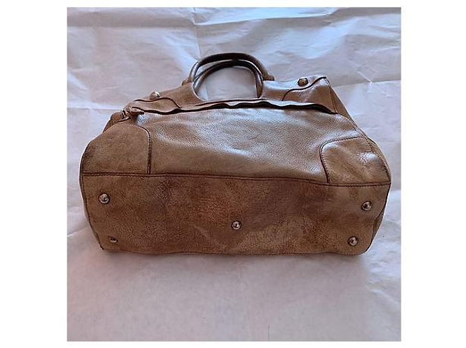 Bolsa de ombro Furla em couro marrom claro Castanho claro - vista 3