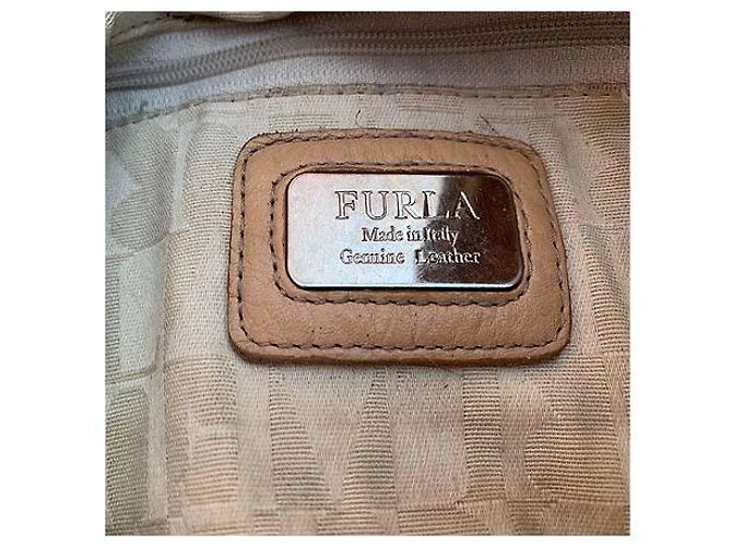 Bolsa de ombro Furla em couro marrom claro Castanho claro - vista 4