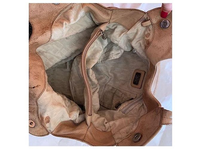 Bolsa de ombro Furla em couro marrom claro Castanho claro - vista 5
