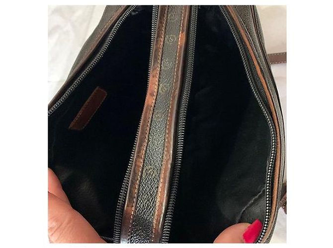 Bolso bandolera Pollini de piel negro - vista 7