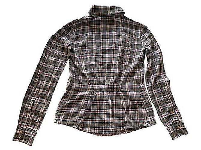 Camicia Elisabetta Franchi in cotone a quadretti multicolore - vista 2