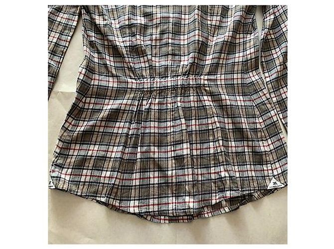 Camicia Elisabetta Franchi in cotone a quadretti multicolore - vista 3