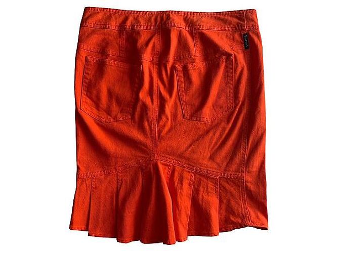 Falda Armani Jeans de algodón naranja - vista 2