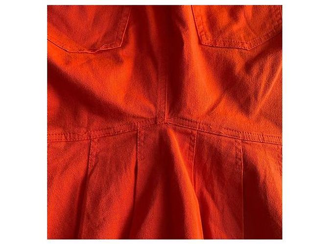 Falda Armani Jeans de algodón naranja - vista 4