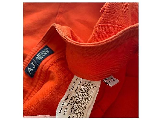 Falda Armani Jeans de algodón naranja - vista 5