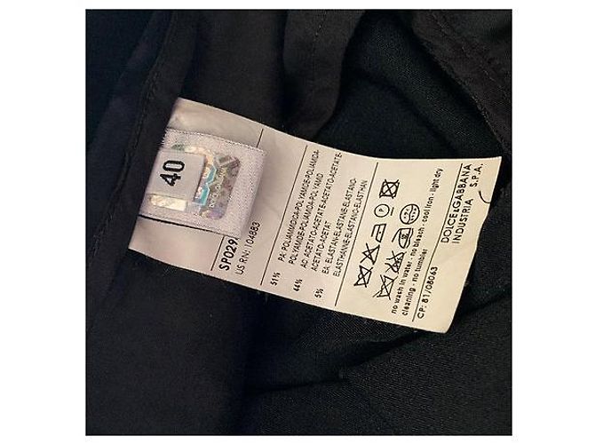 Dolce & Gabbana Schwarze Polyamid Hose Grösse 40 IT - Ansicht 4
