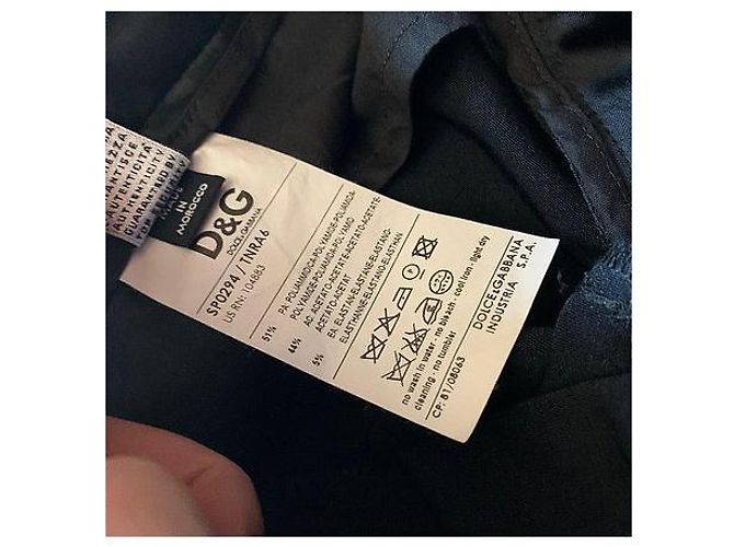 Dolce & Gabbana Schwarze Polyamid Hose Grösse 40 IT - Ansicht 5