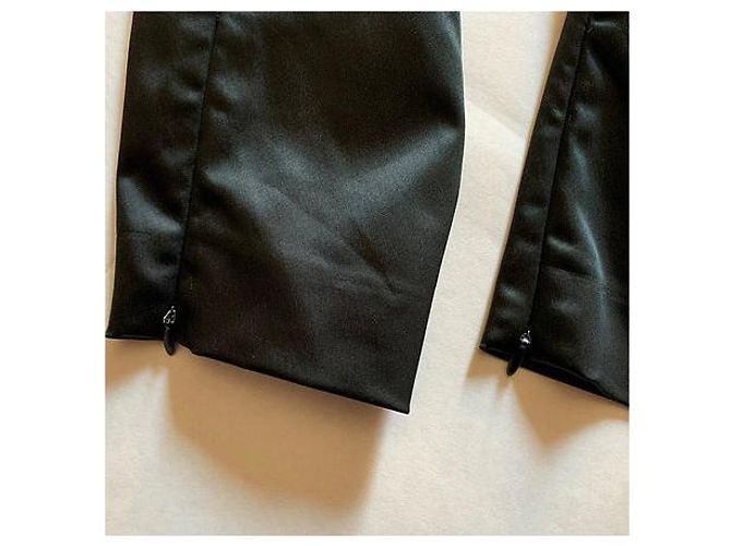 Dolce & Gabbana Schwarze Polyamid Hose Grösse 40 IT - Ansicht 6