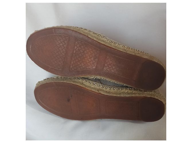 Espadrilles Tory Burch Ines Beige in Pelle e Tessuto - vista 7