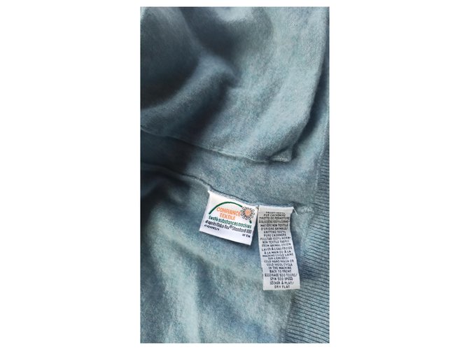 Eric Bompard Cashmere Hoodie Blau - Ansicht 2
