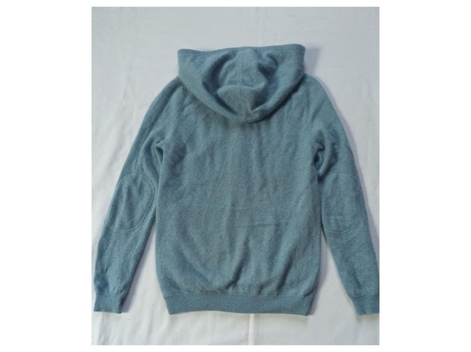 Eric Bompard Cashmere Hoodie Blau - Ansicht 5