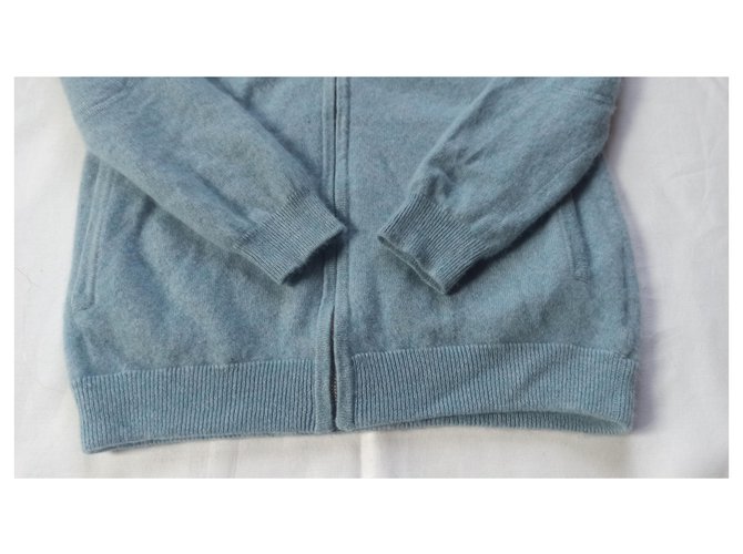 Eric Bompard Cashmere Hoodie Blau - Ansicht 7