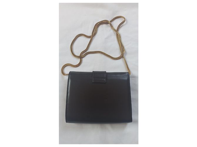 Yves Saint Laurent borsa a tracolla mini Linea Y pelle marrone Marrone scuro - vista 2