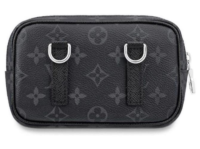 Pochette Louis Vuitton Taigarama Nera in Pelle Nero - vista 3