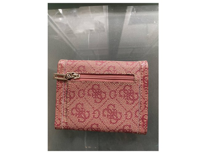 Guess Ratet mal, rosa monogrammierte Brieftasche Pink - Ansicht 2