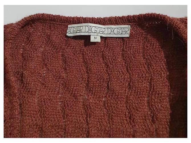Dagmar Strickjacke lang braun Wolle - Ansicht 4