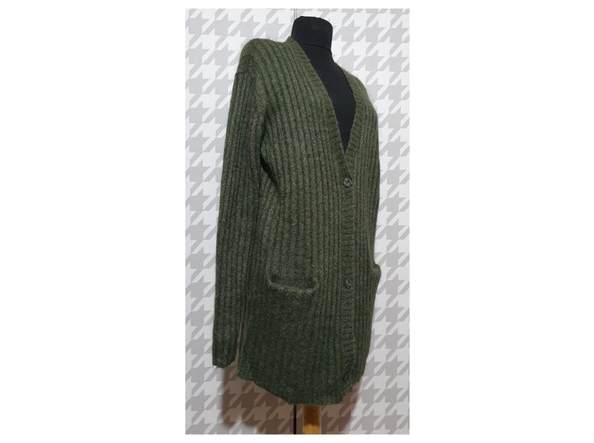 Filippa K Strickjacke aus Mohair in Grün - Ansicht 2