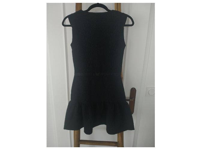 The Kooples Schwarzes Polyamid Kleid - Ansicht 2