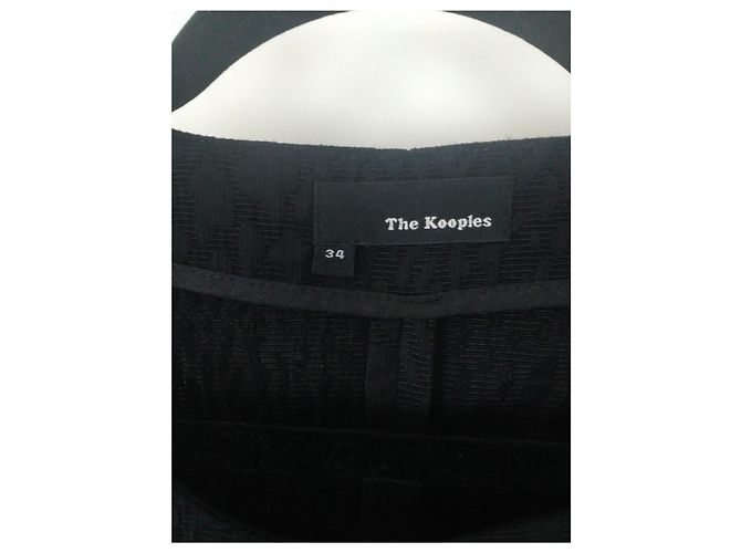 The Kooples Schwarzes Polyamid Kleid - Ansicht 6