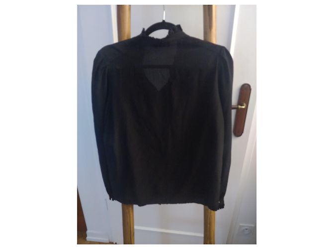 Zadig & Voltaire Taccora Deluxe Seidenhemd Schwarz - Ansicht 7