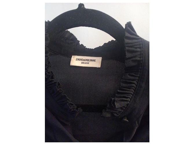 Zadig & Voltaire Taccora Deluxe Seidenhemd Schwarz - Ansicht 8