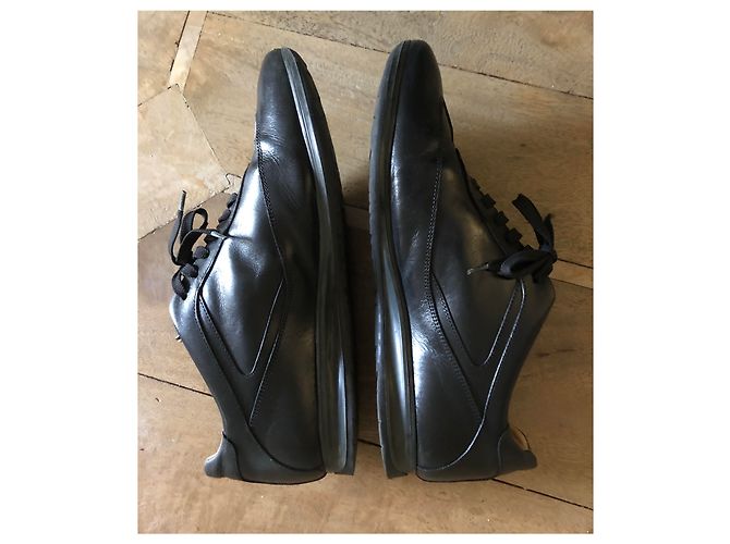 Autre Marque WINDPORT in pelle nera con lacci T.42 Nero - vista 4